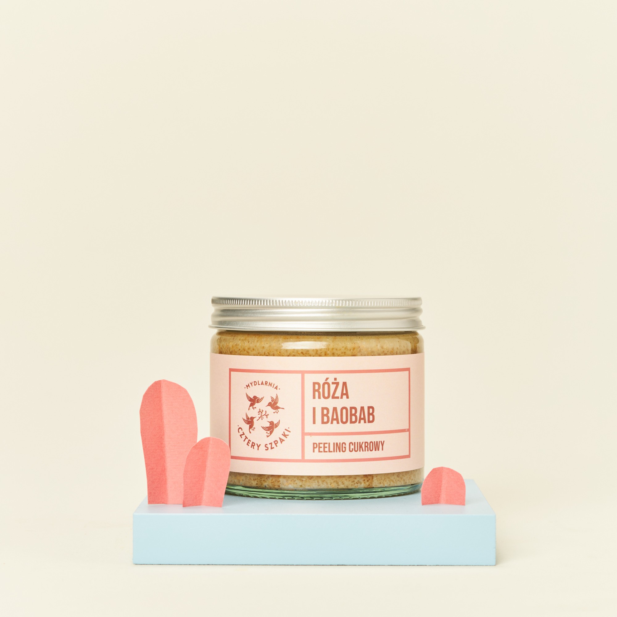 Róża i Baobab – Peeling Cukrowy | 250 ml | 4 Szpaki