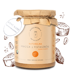 Miazga fistaszkowa słony karmel – bez cukru | 500 g | Orzechownia