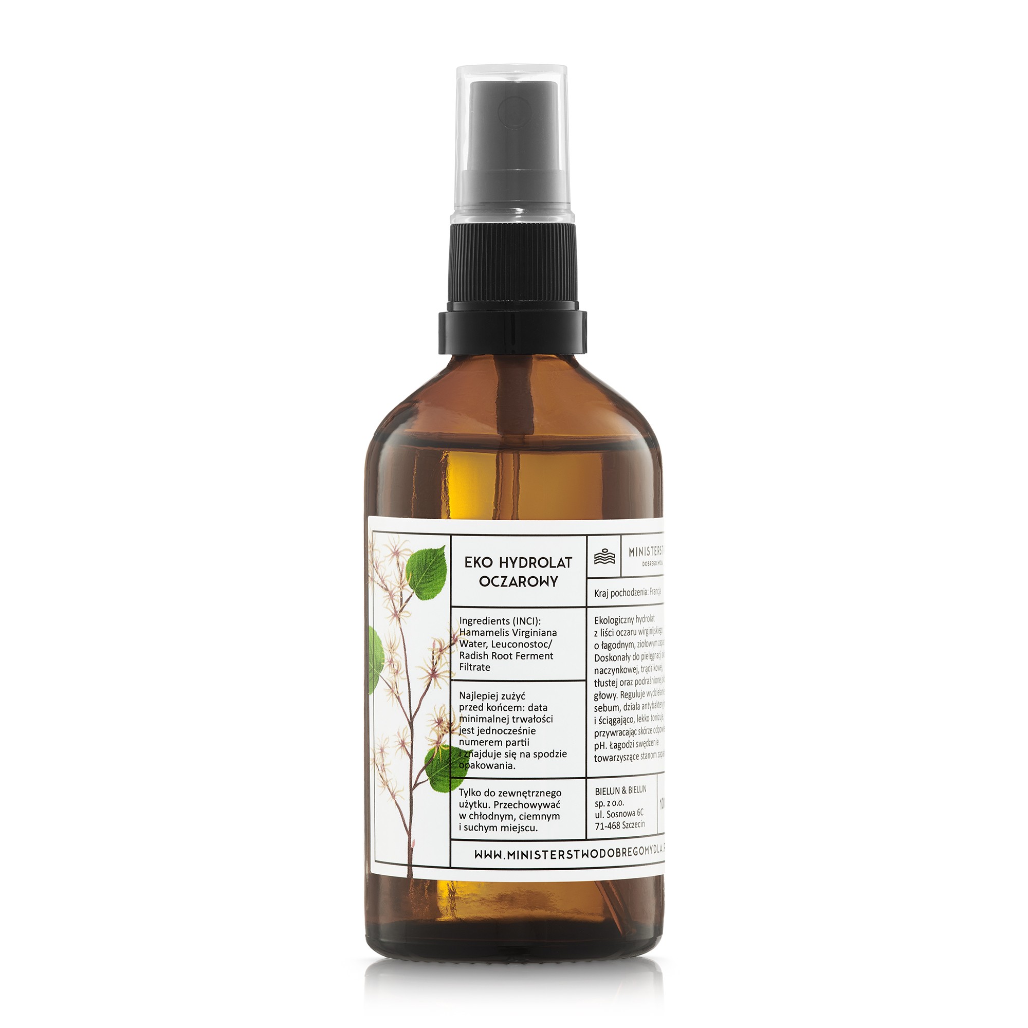 Hydrolat oczarowy | cera trądzikowa i naczynkowa | 100 ml | Ministerstwo Dobrego Mydła