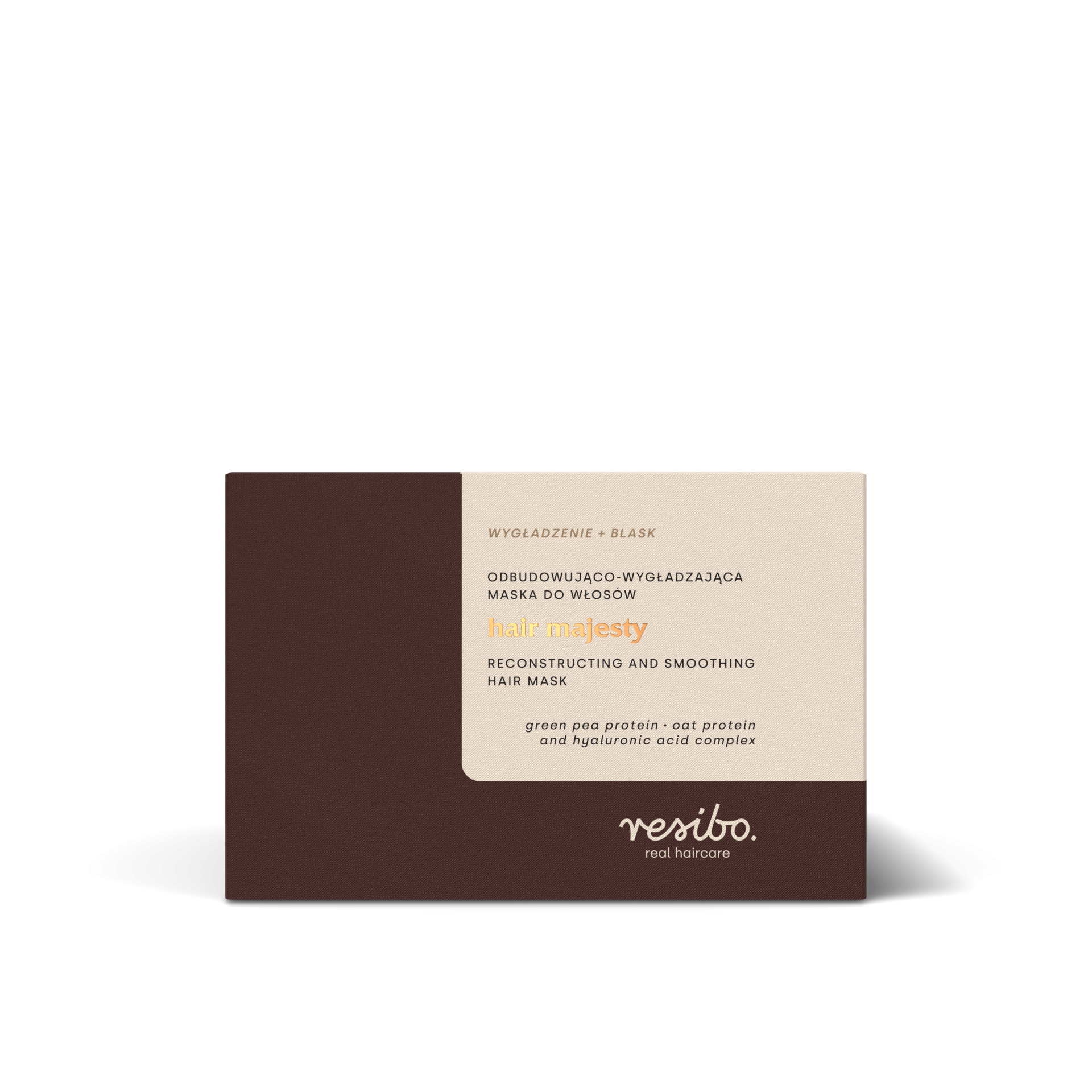 Hair Majesty | Odbudowująco-Wygładzająca Maska do Włosów | 175 ml | Resibo