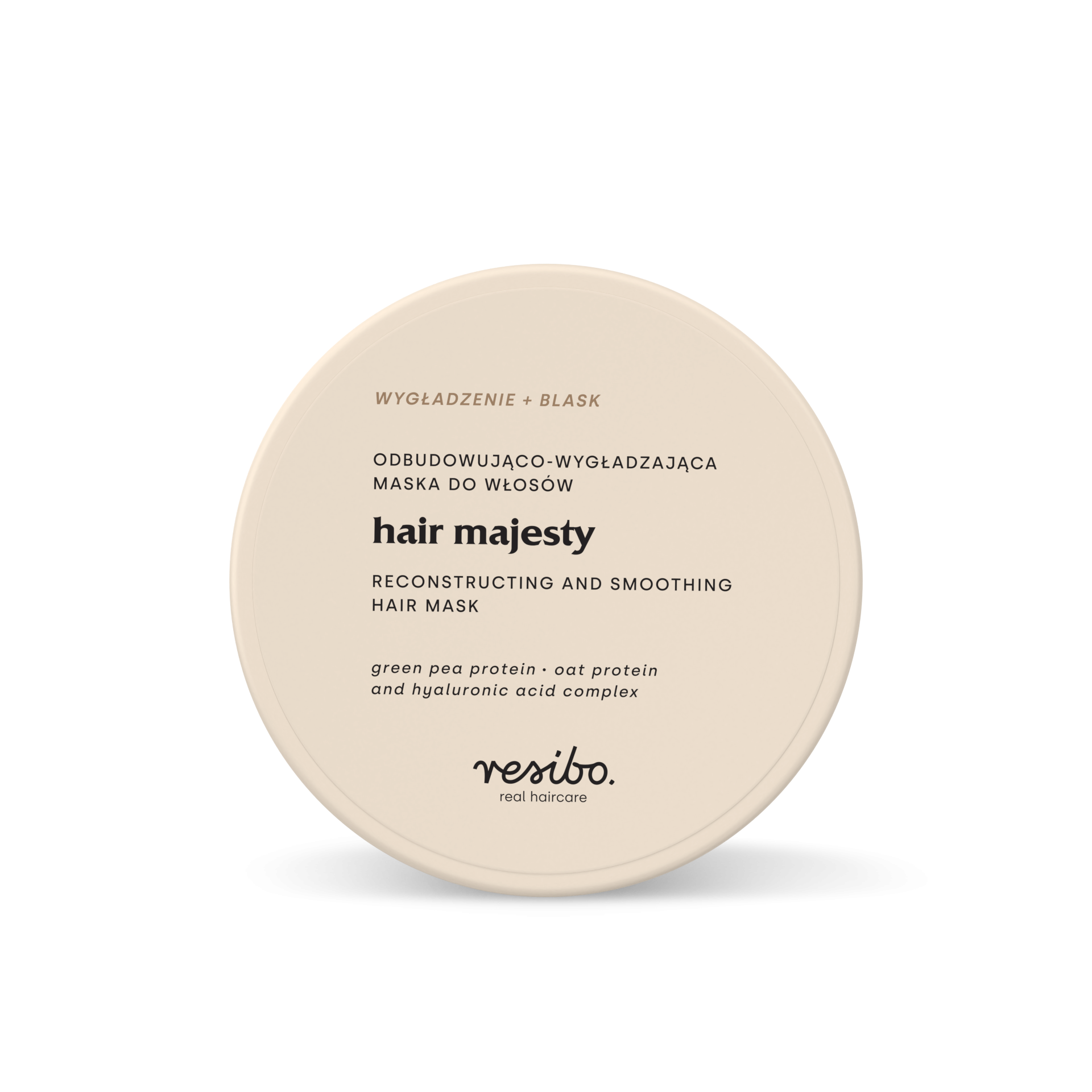 Hair Majesty | Odbudowująco-Wygładzająca Maska do Włosów | 175 ml | Resibo