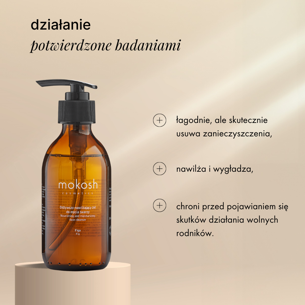 Odżywczo-nawilżający żel do mycia twarzy Figa | Mokosh