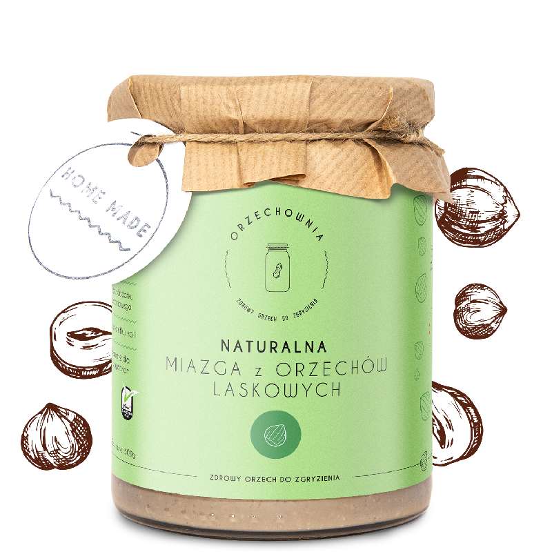 Miazga z orzechów laskowych 100% | 500g | Orzechownia