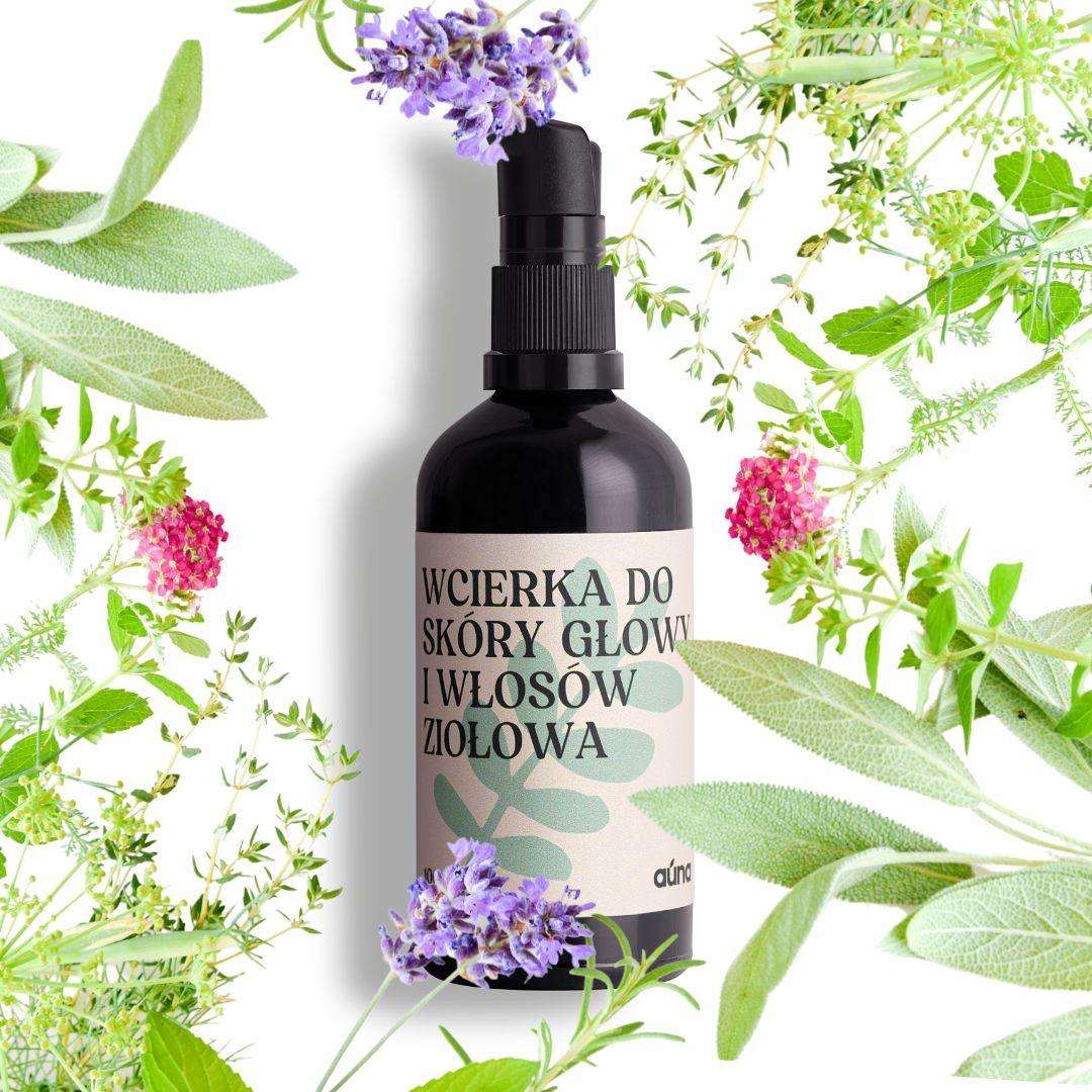 Ziołowa wcierka do skóry głowy i włosów 100 ml Auna – porost, baby hair, ukojenie
