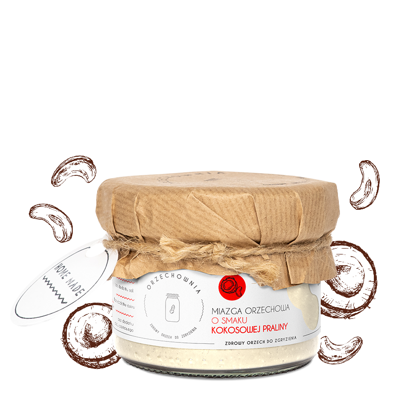 Miazga kokosowa pralina | 200 g | Orzechownia