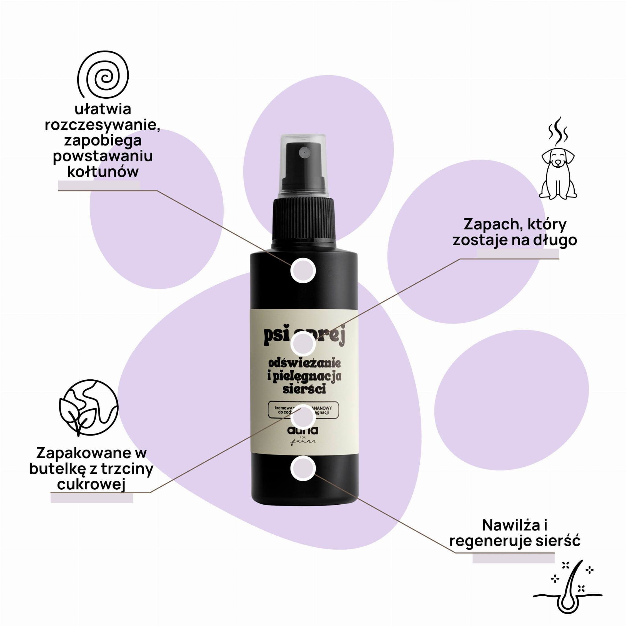 odżywka na sucho do codziennej pielęgnacji BANAN - 150 ml | auna