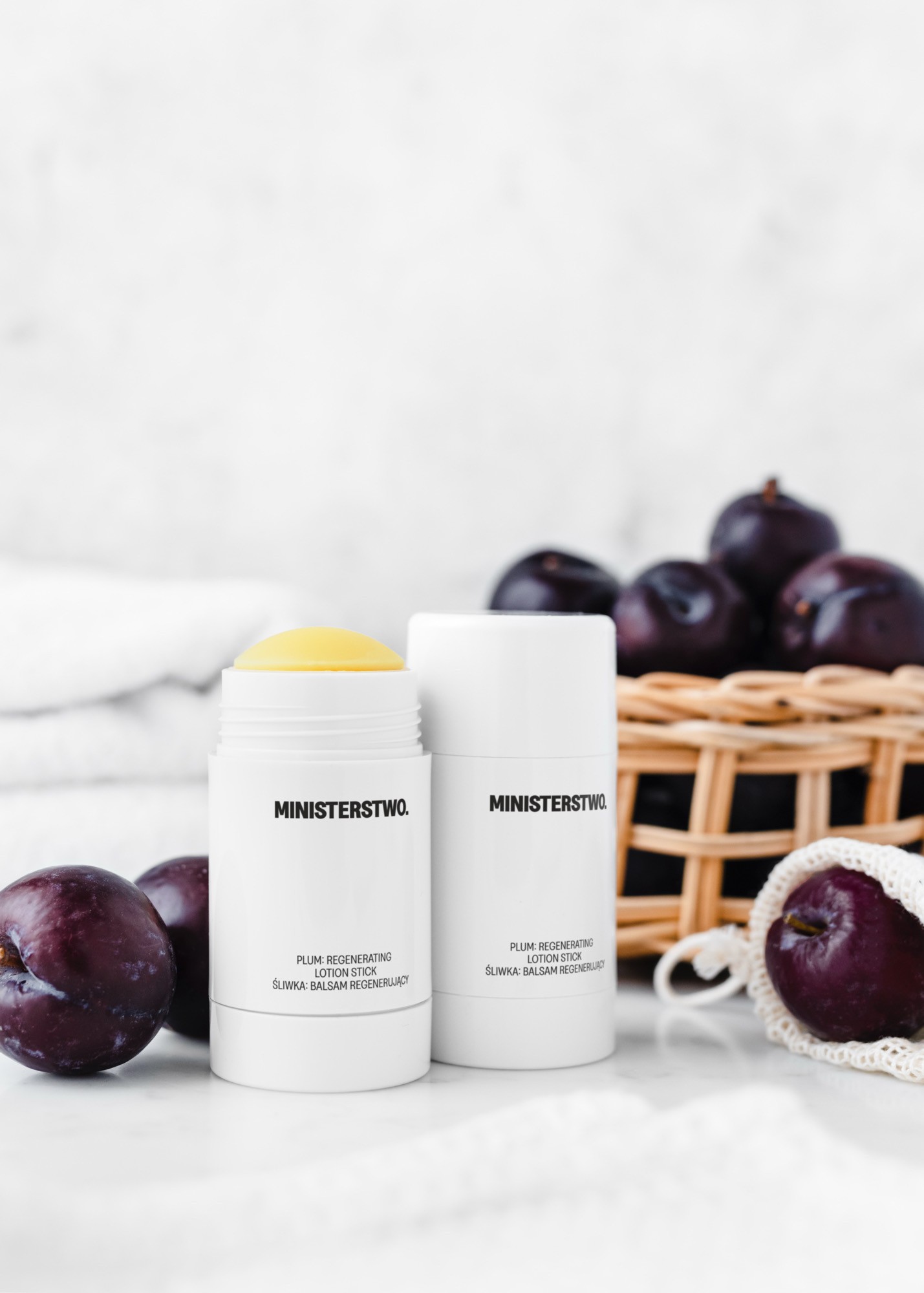 Śliwka – balsam do ciała w sztyfcie | 75 g | Ministerstwo Dobrego Mydła