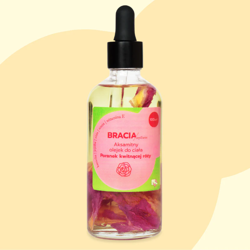 Poranek Kwitnącej Róży | Aksamitny Olejek do Ciała | 100 ml | Bracia Mydlarze