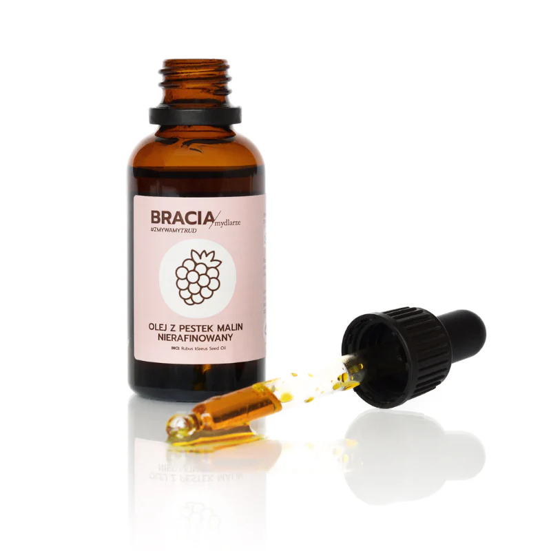 Olej z Pestek Malin Nierafinowany | 30 ml | Bracia Mydlarze