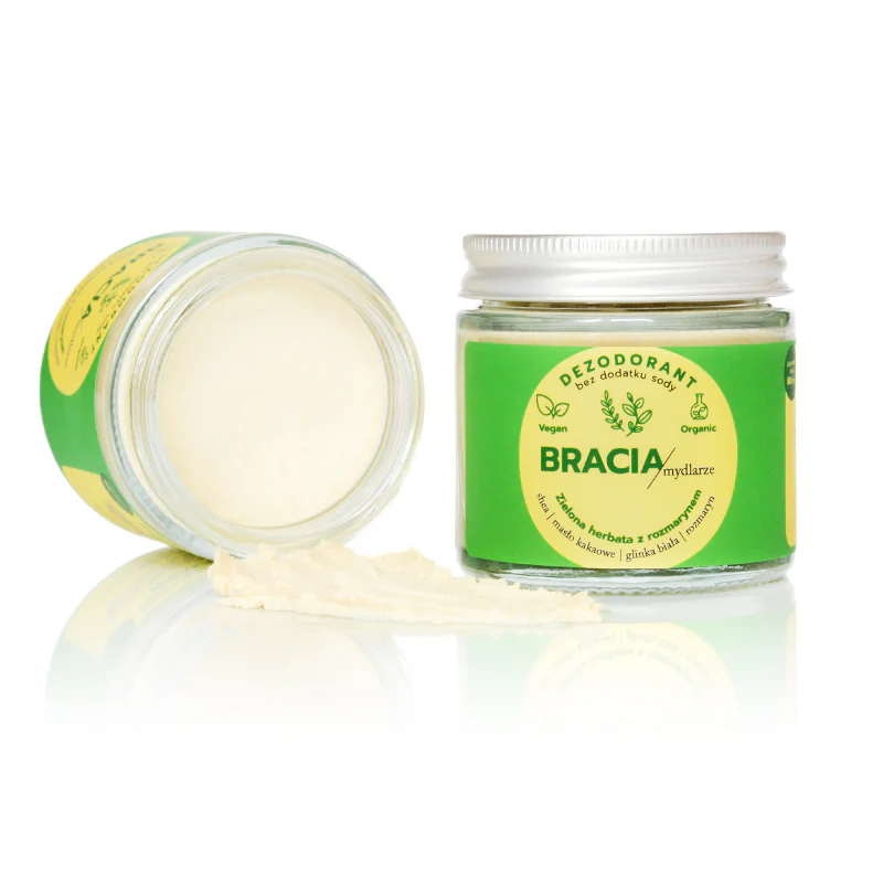 Zielona Herbata z Rozmarynem | Dezodorant w Kremie | 60 ml | Bracia Mydlarze