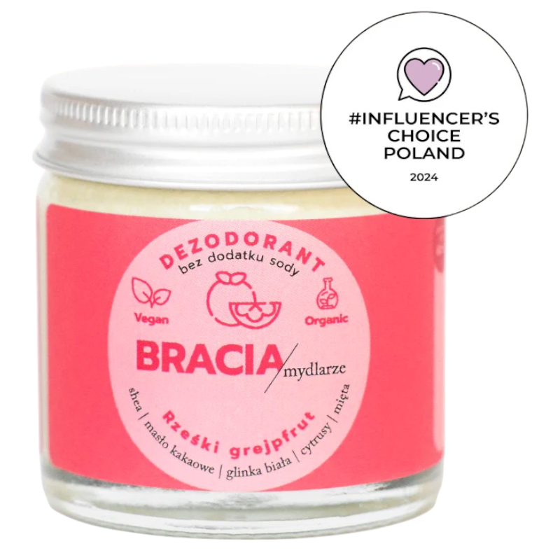 Rześki Grejpfrut | Dezodorant w Kremie | 60 ml | Bracia Mydlarze
