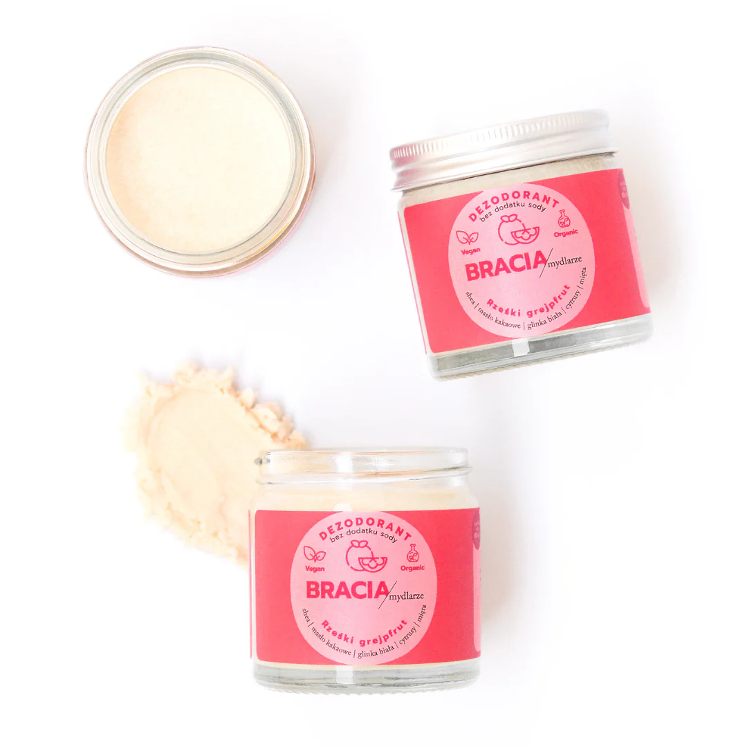 Rześki Grejpfrut | Dezodorant w Kremie | 60 ml | Bracia Mydlarze