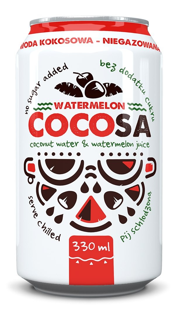 Woda Kokosowa z Sokiem z Arbuza NFC | 330 ml | Cocosa