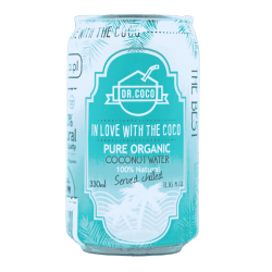 Woda kokosowa BIO | puszka 330 ml | Dr Coco