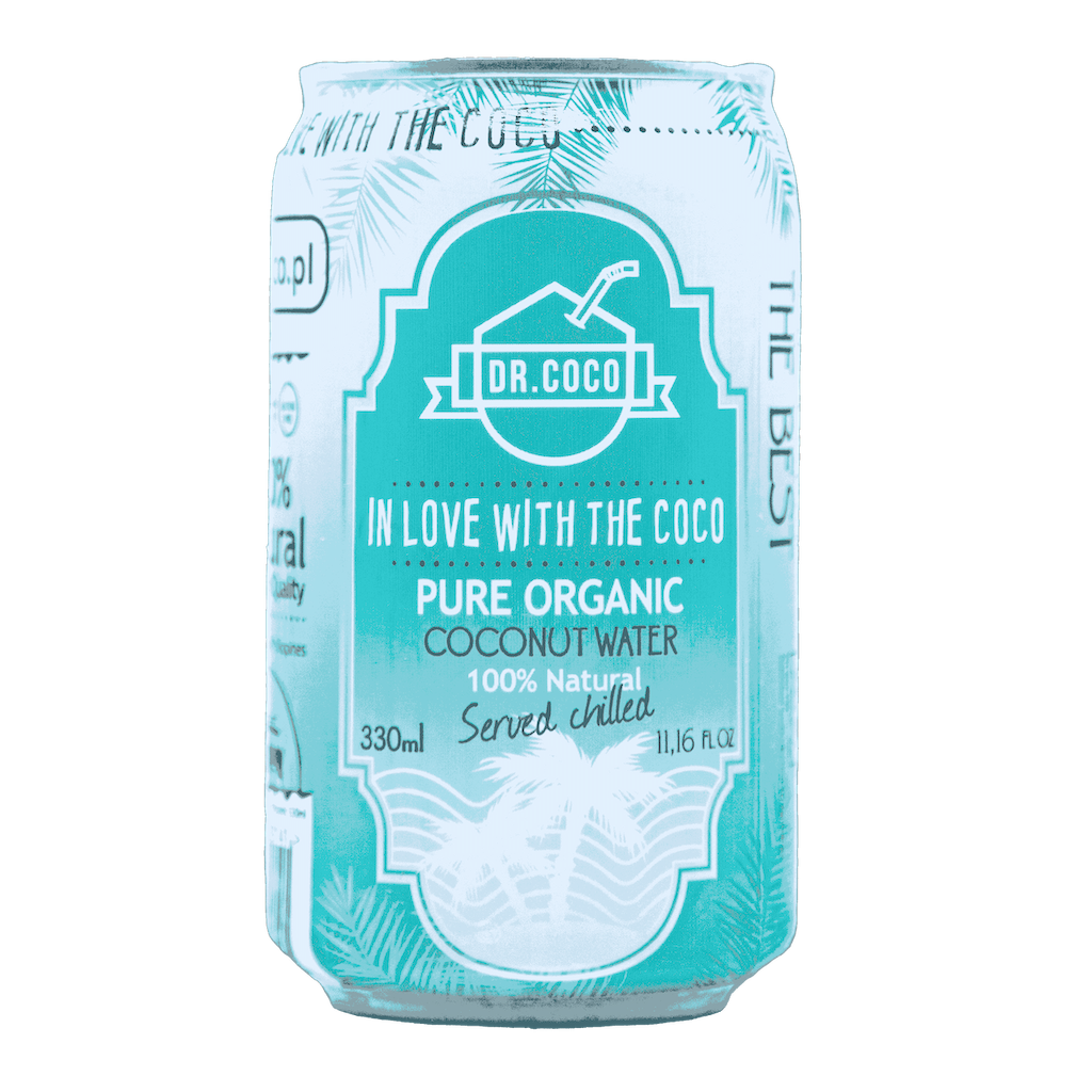Woda kokosowa BIO | puszka 330 ml | Dr Coco