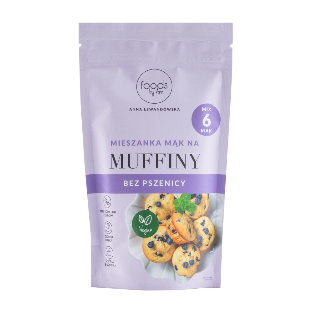 Muffiny bez pszenicy – mieszanka mąk, 250 g | Foods by Ann
