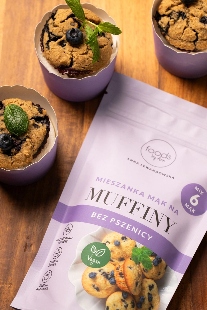 Muffiny bez pszenicy – mieszanka mąk, 250 g | Foods by Ann