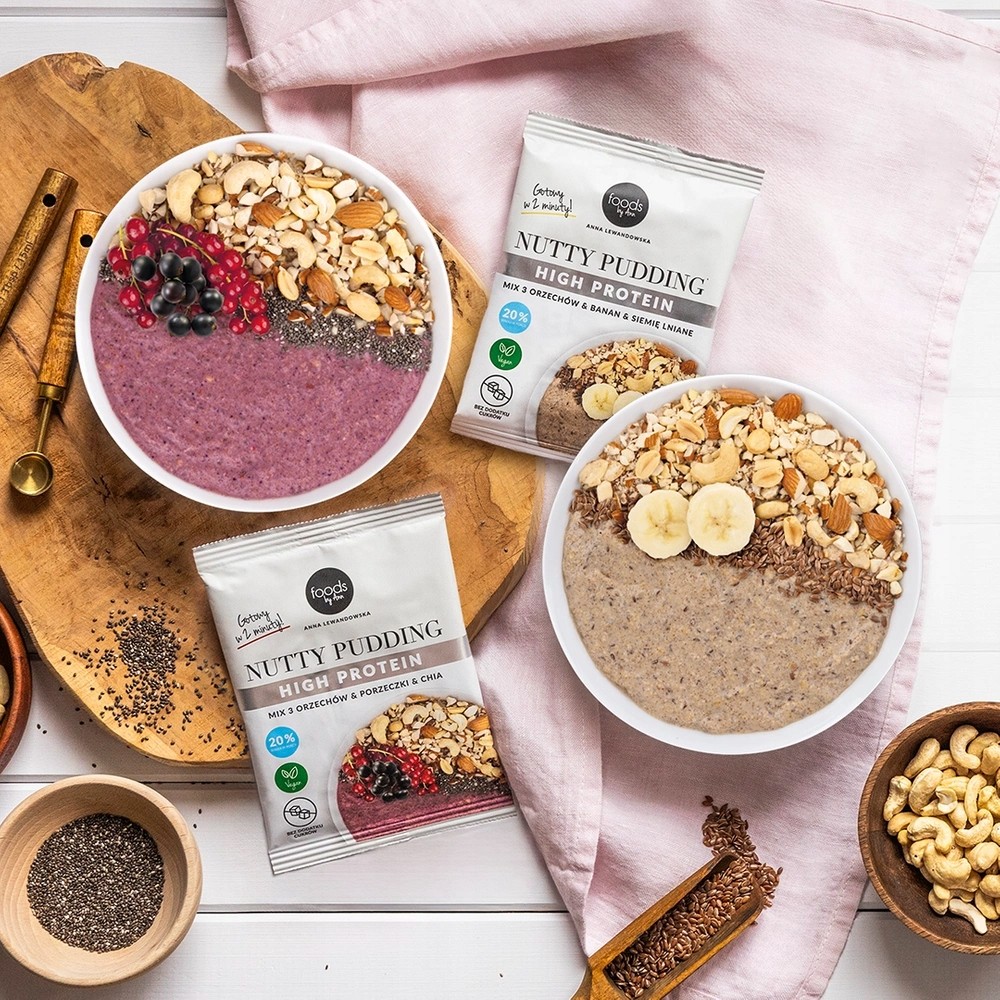 Nutty Pudding mix 3 orzechów, porzeczki & chia | 50 g | Food By Ann