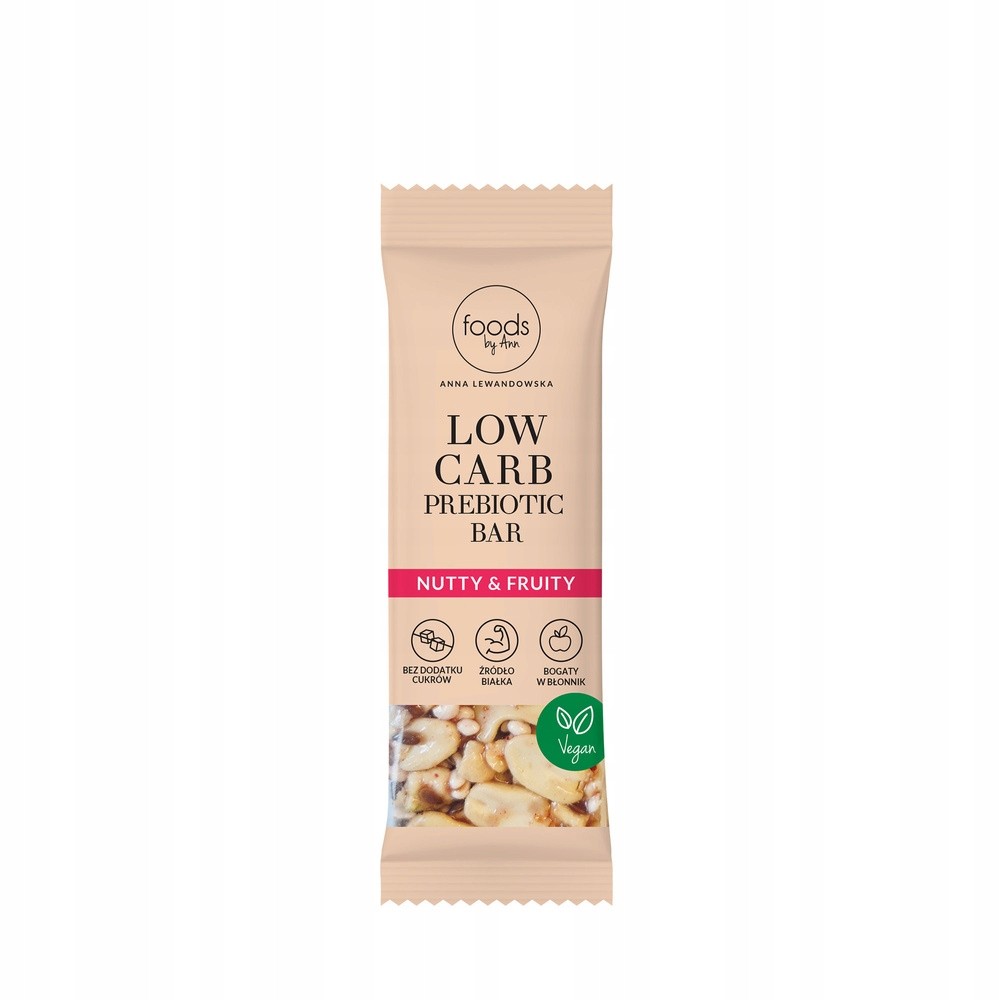 Low Carb Prebiotic Bar Nutty & Fruity | 35 g | Foods by Ann