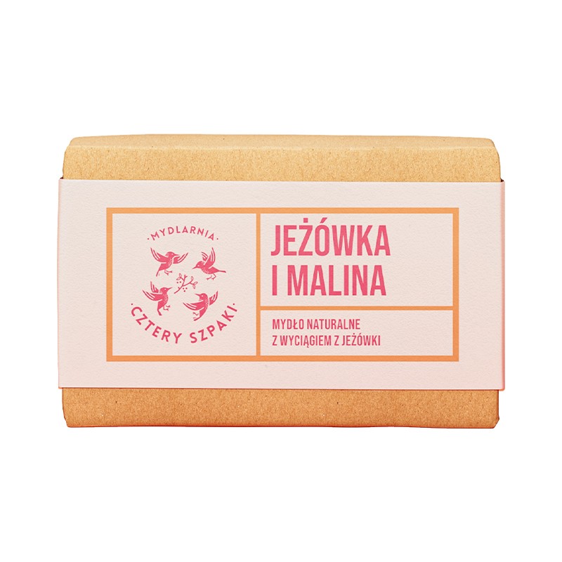 Jeżówka i Malina | Naturalne Mydło w Kostce | 110 g | 4 Szpaki
