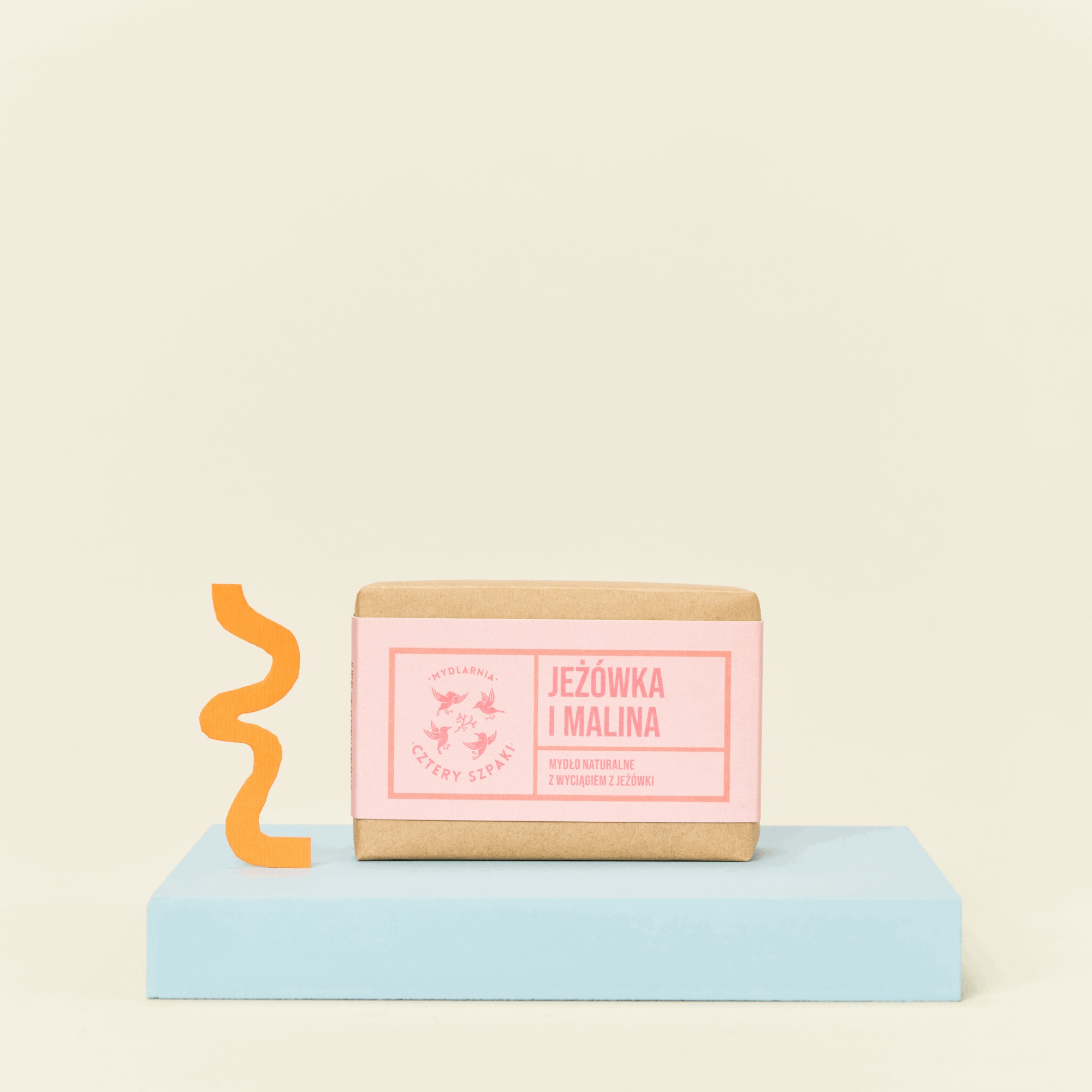 Jeżówka i Malina | Naturalne Mydło w Kostce | 110 g | 4 Szpaki