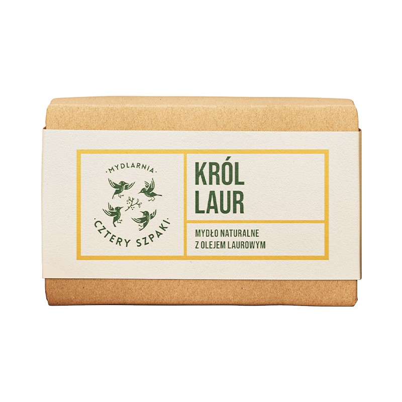 Król Laur | Naturalne mydło w kostce | 110 g | 4 Szpaki