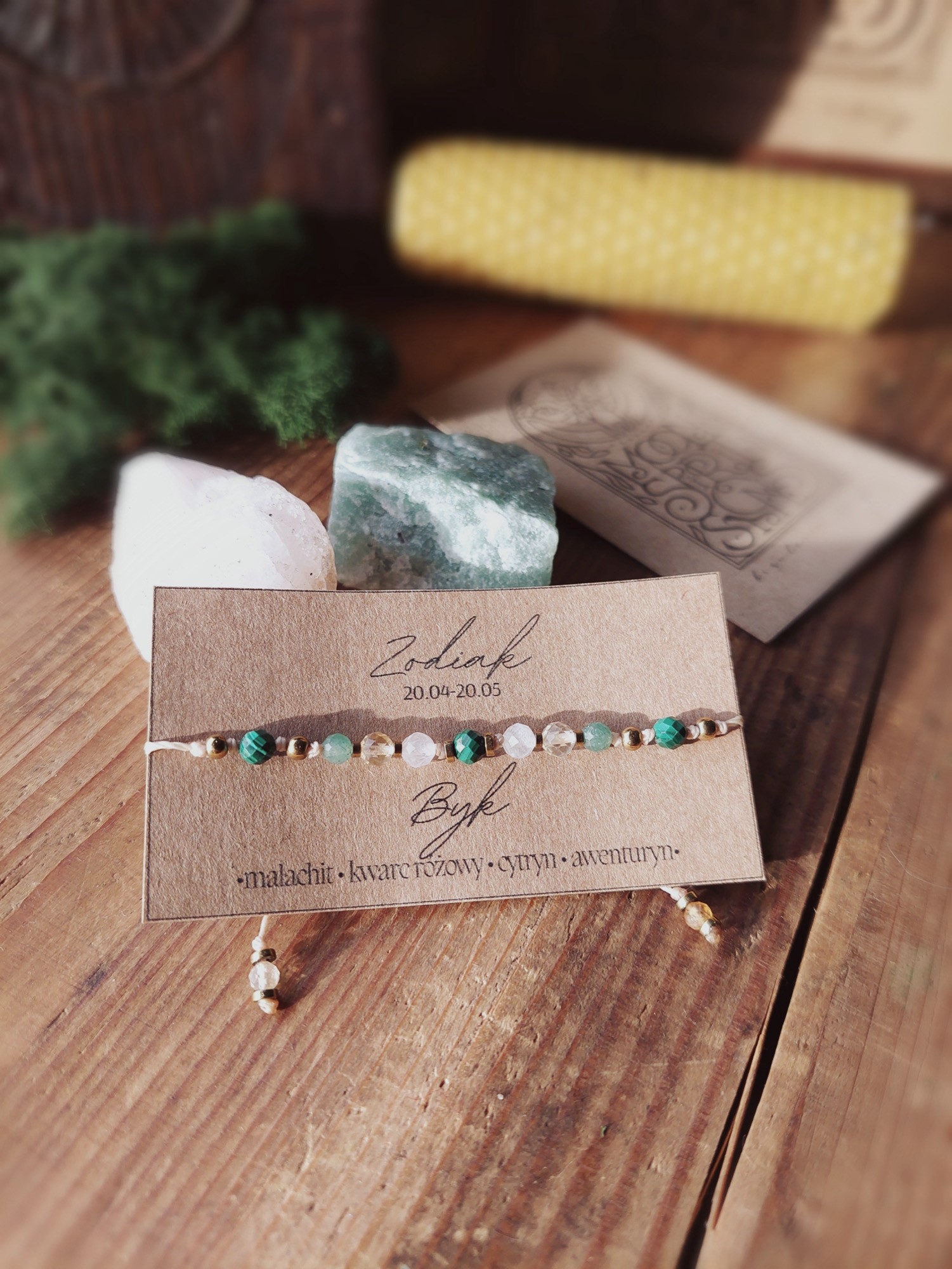 Bransoletka zodiakalna | Byk | Moon Spirit Stones