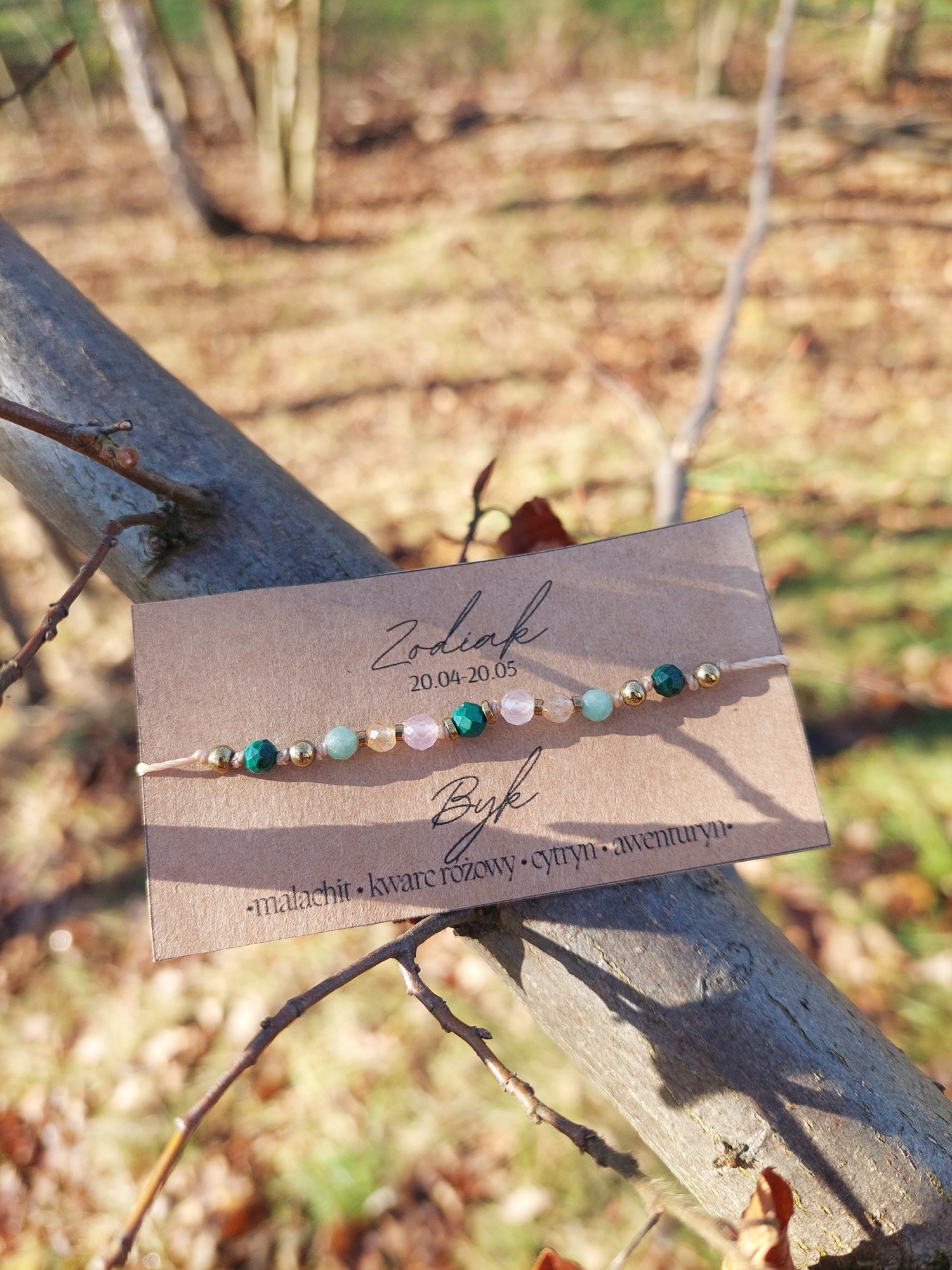 Bransoletka zodiakalna | Byk | Moon Spirit Stones