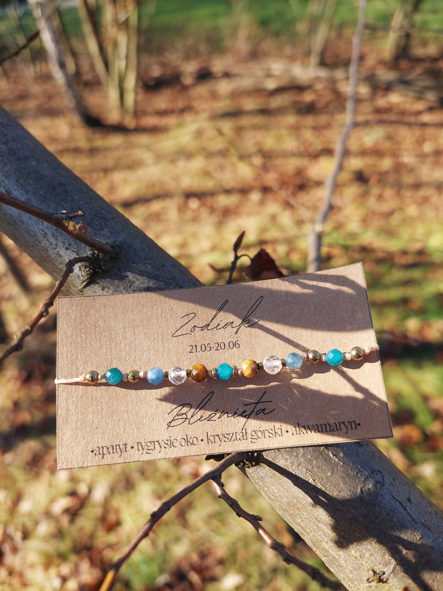 Bransoletka zodiakalna | Bliźnięta | Moon Spirit Stones