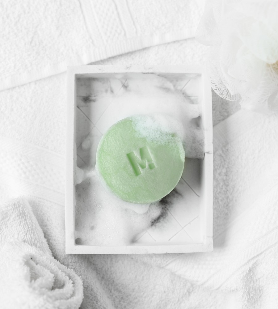 Szampon w kostce Zielona Herbata – do włosów, brody i ciała | Ministerstwo Dobrego Mydła