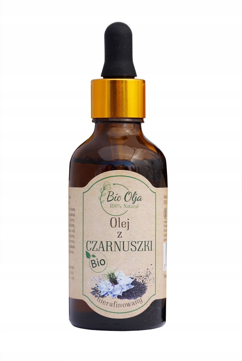 BIO Olej z czarnuszki | nierafinowany, zimnotłoczony | 50 ml | BioOlja