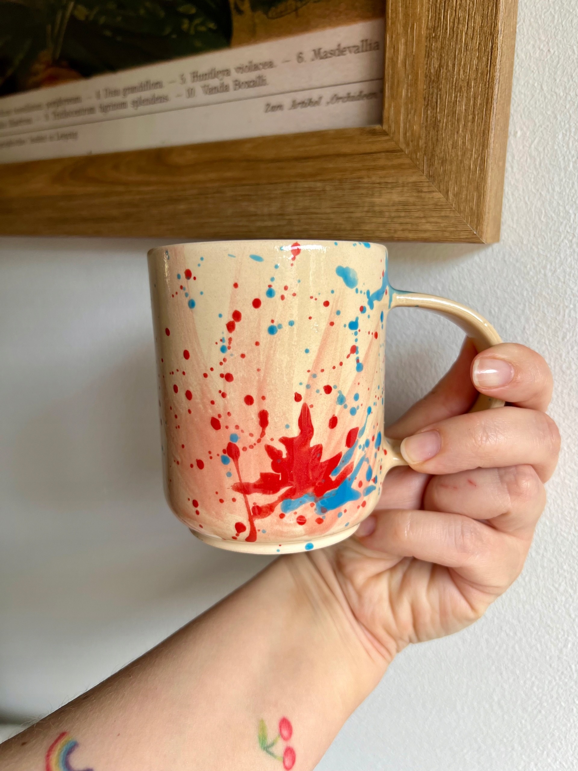 Ceramiczny kubek w ciapki | 300ml | Naturalnie Studio