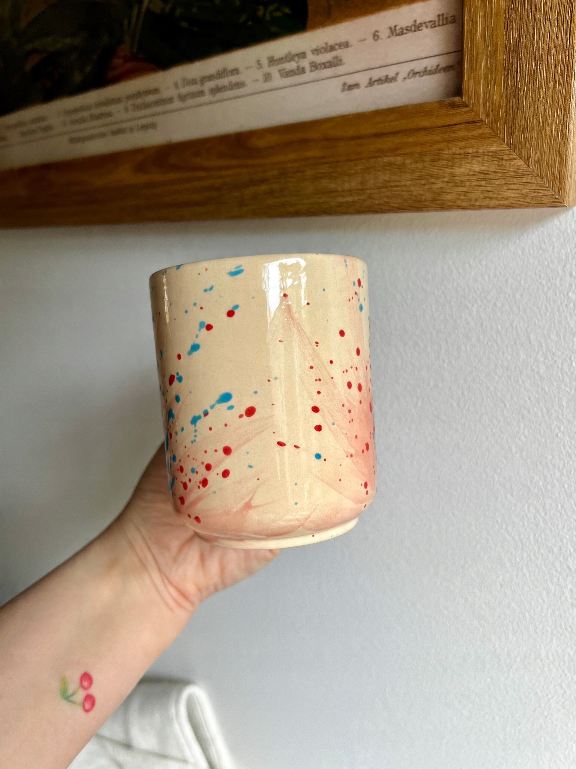 Ceramiczny kubek w ciapki | 300ml | Naturalnie Studio