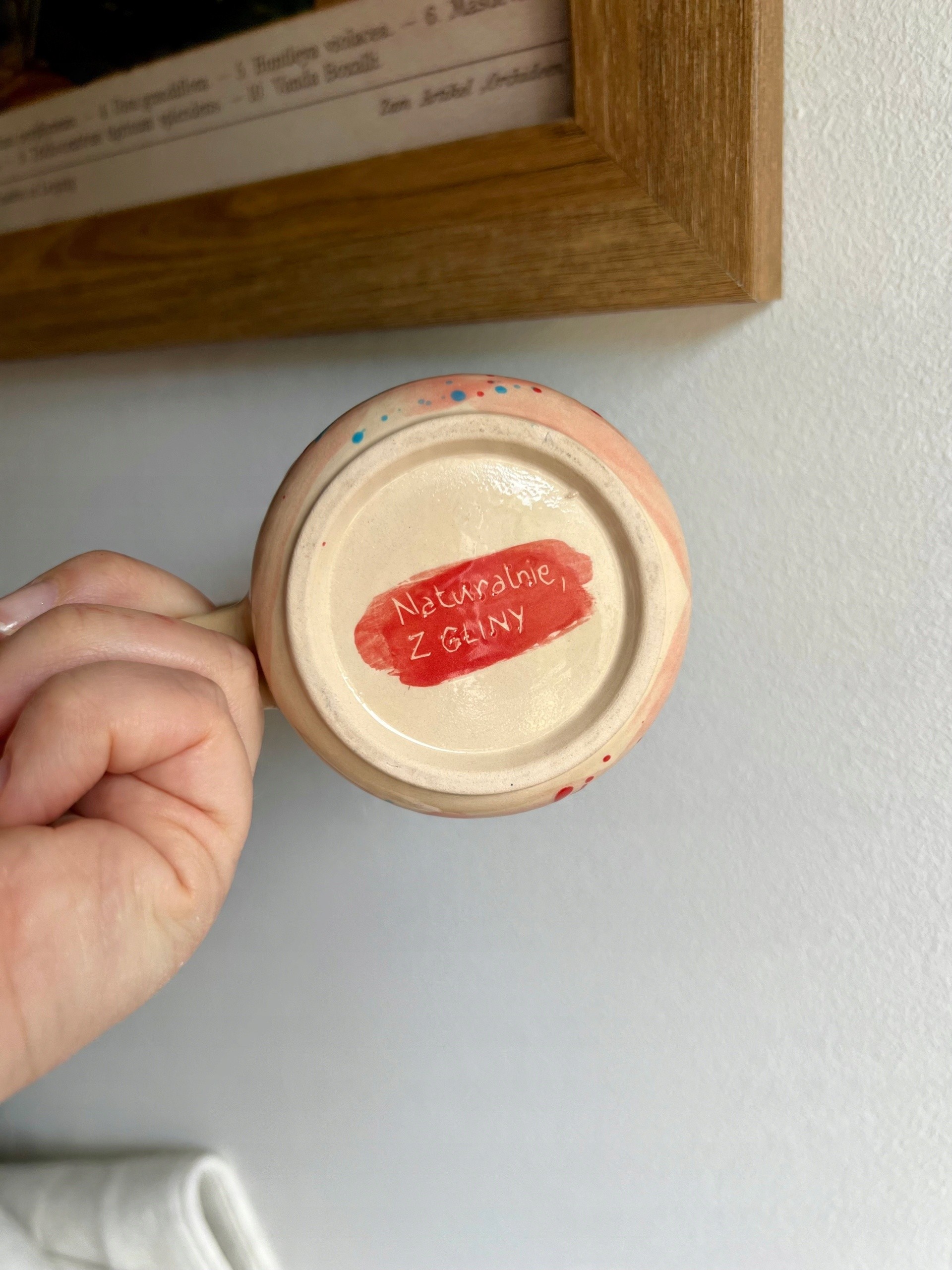 Ceramiczny kubek w ciapki | 300ml | Naturalnie Studio