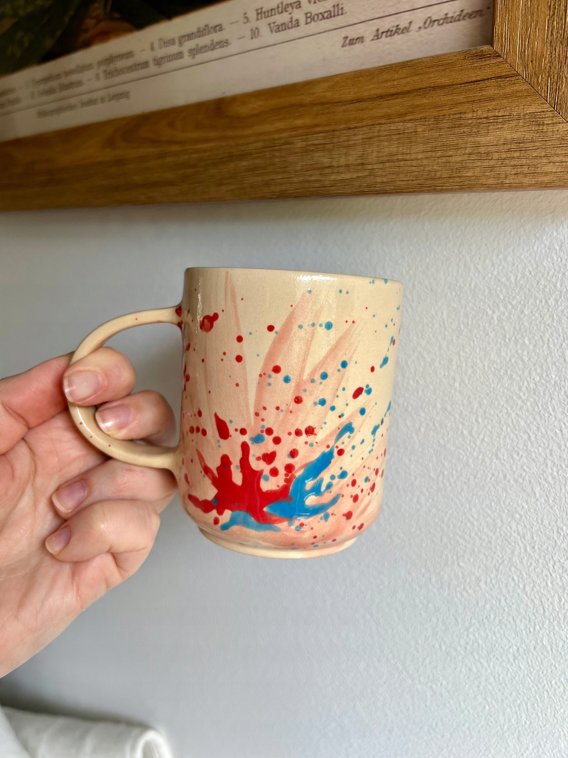 Ceramiczny kubek w ciapki | 300ml | Naturalnie Studio