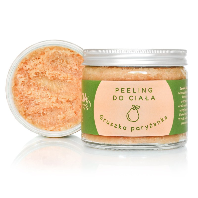 Gruszka Paryżanka – cukrowy peeling do ciała 250 g | Bracia Mydlarze