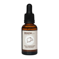 Olej makowy do twarzy 30 ml | Naturalny olejek do cery naczynkowej | Bracia Mydlarze