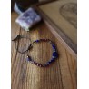Bransoletka z lapis lazuli, ametystem i granatem | Moon Spirit Stones
