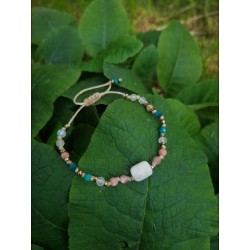 Bransoletka Moon Spirit Stones | Kamień księżycowy & rodochrozyt