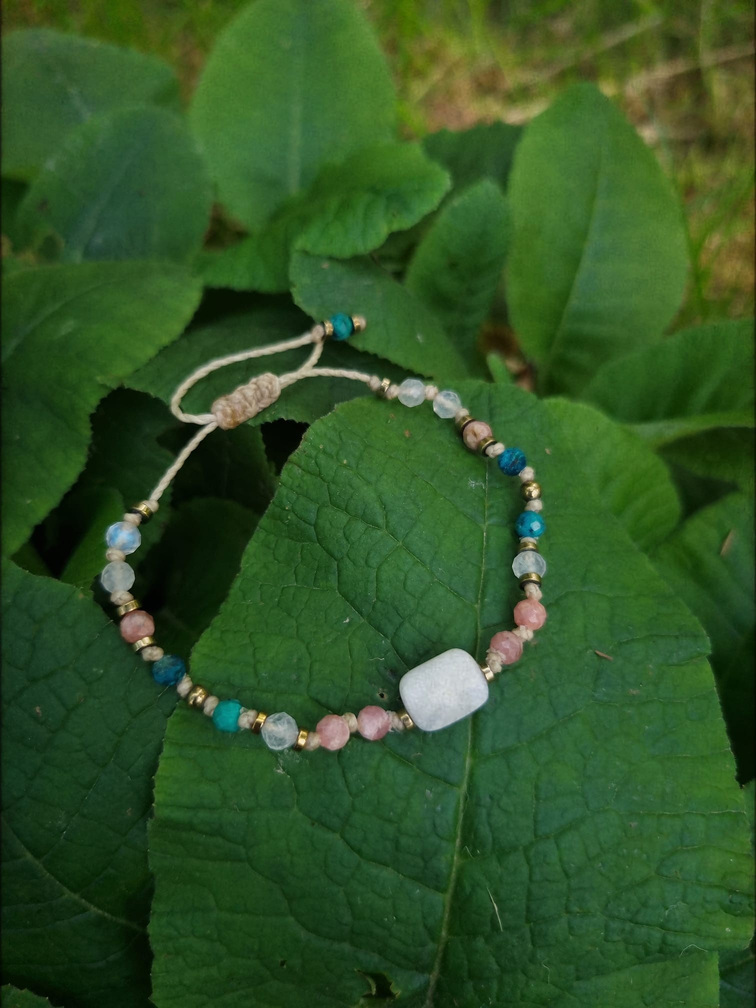 Bransoletka Moon Spirit Stones | Kamień księżycowy & rodochrozyt