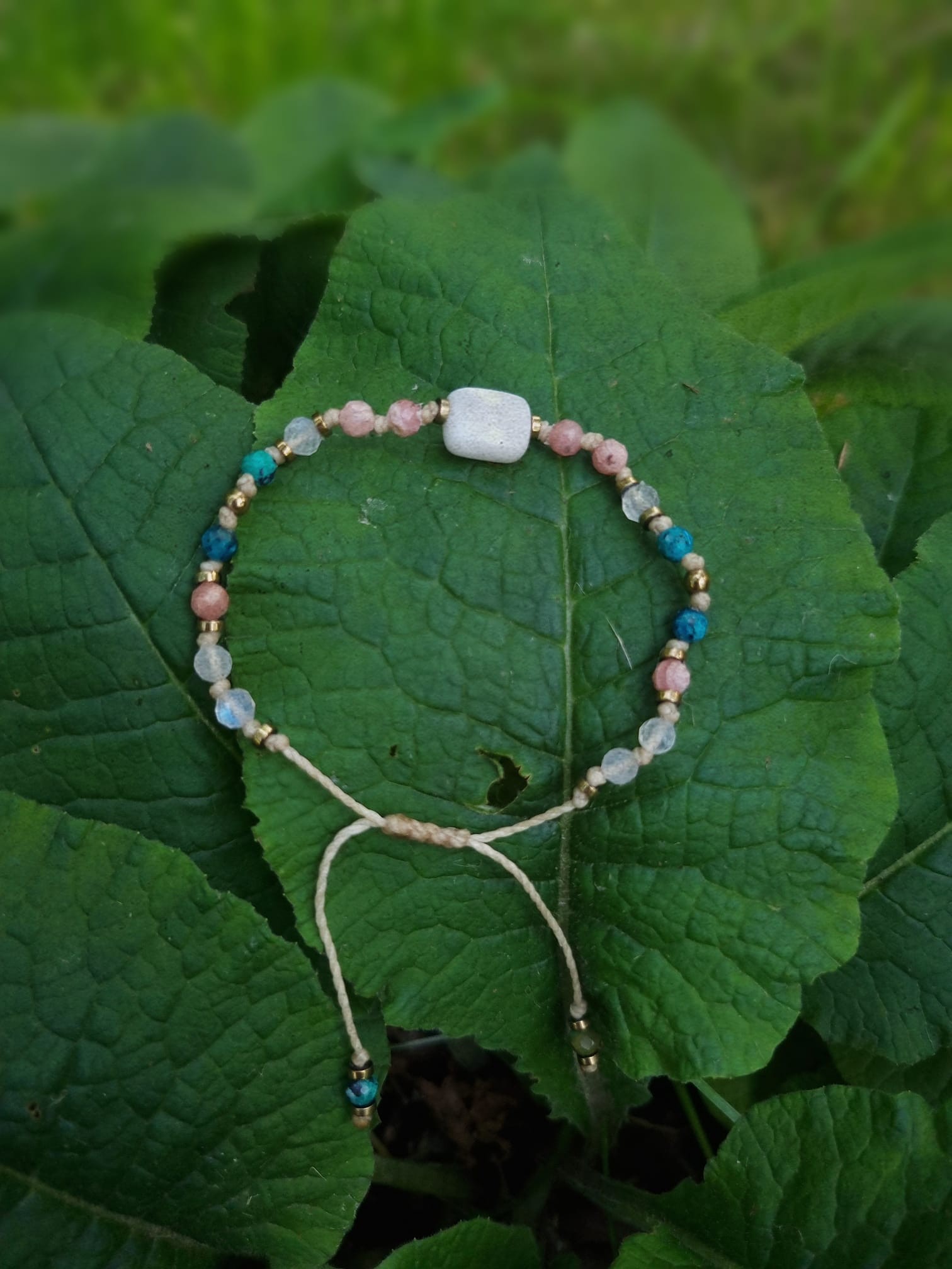 Bransoletka Moon Spirit Stones | Kamień księżycowy & rodochrozyt