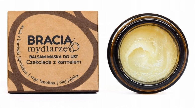 Balsam-maska do ust Czekolada z karmelem 15 ml | Bracia Mydlarze