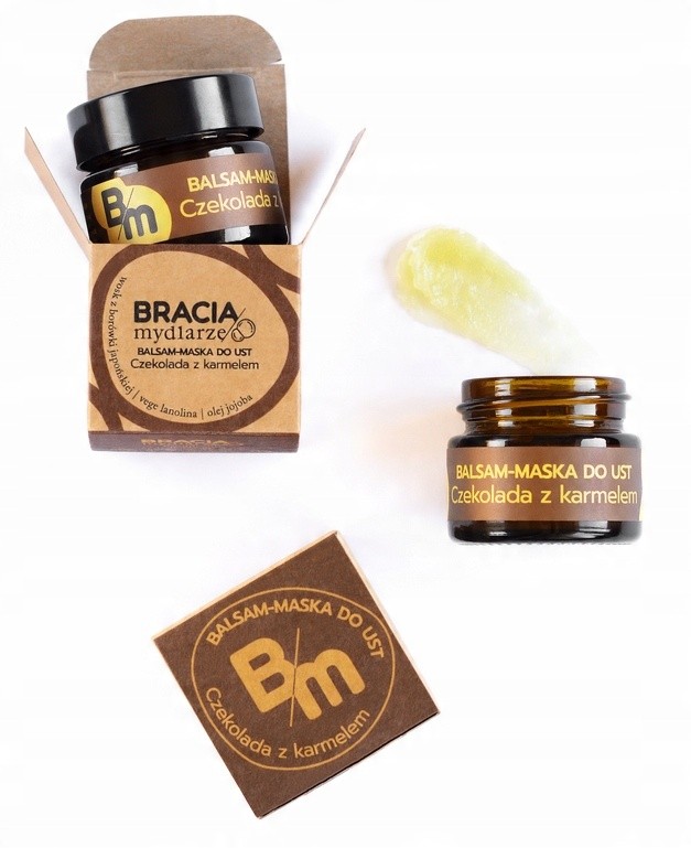 Balsam-maska do ust Czekolada z karmelem 15 ml | Bracia Mydlarze