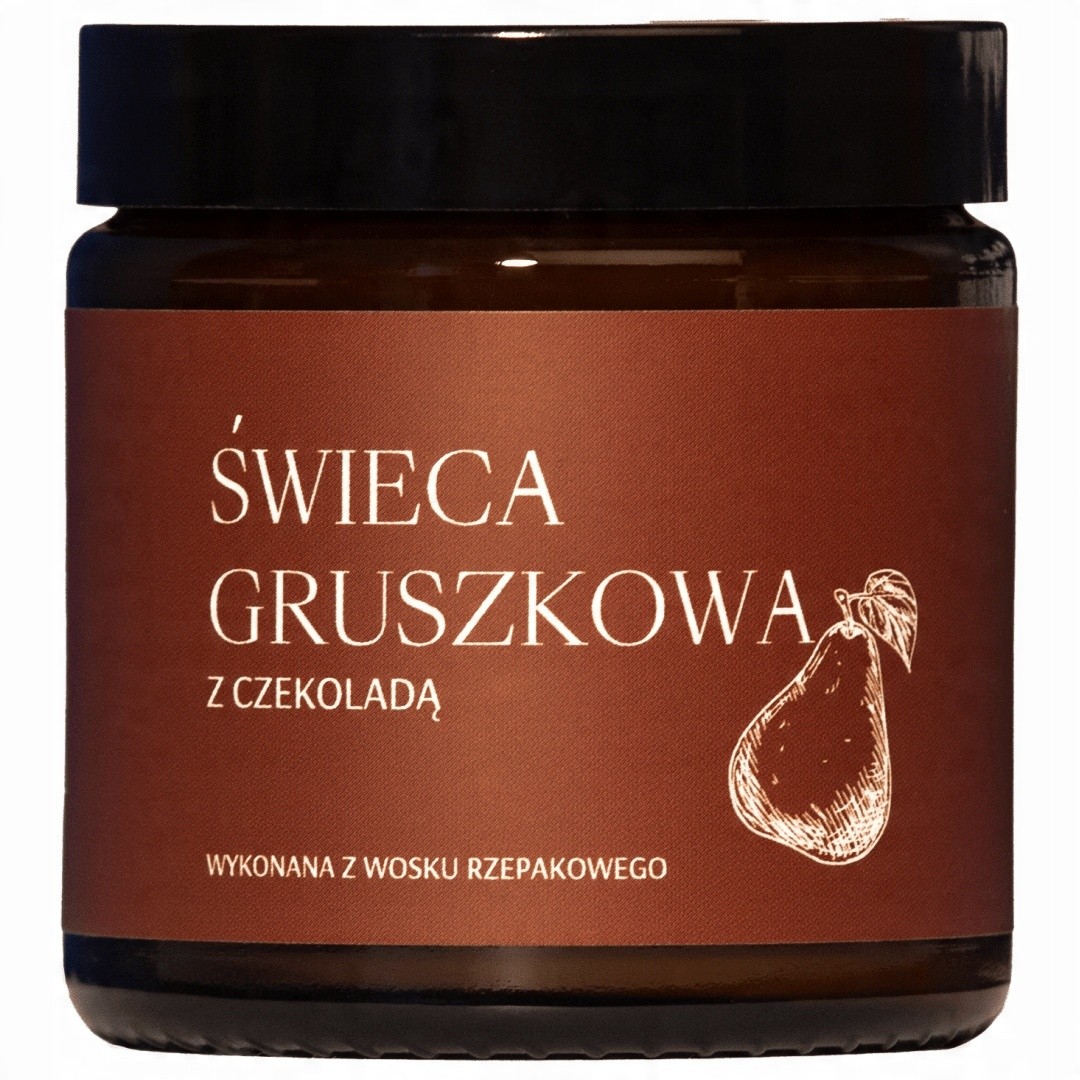 Świeca gruszkowa z czekoladą | 120ml | Mglife