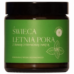 Świeca letnia pora | wosk rzepakowy 120 ml | odstrasza komary | Mglife