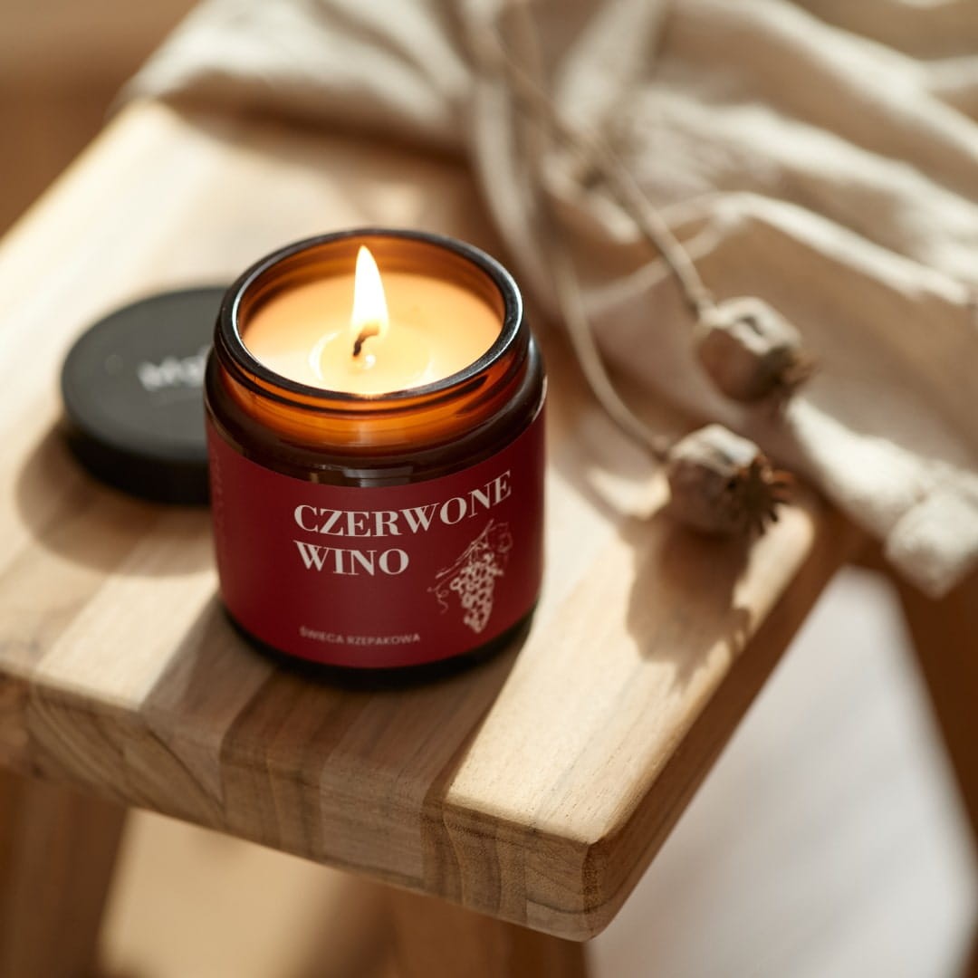 Świeca Czerwone Wino | 120ml | Mglife