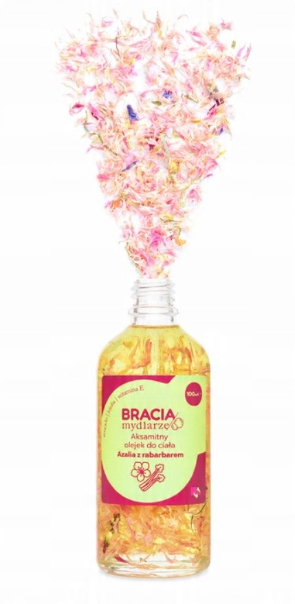 Azalia z rabarbarem | Aksamitny olejek do ciała | 100 ml | Bracia Mydlarze
