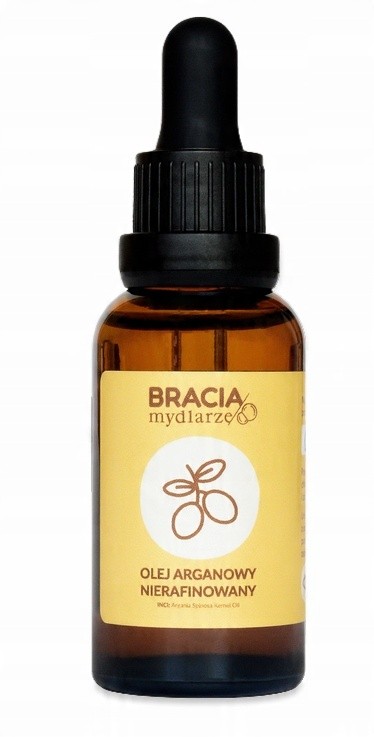Olej arganowy nierafinowany | 30 ml | twarz, włosy, ciało | Bracia Mydlarze
