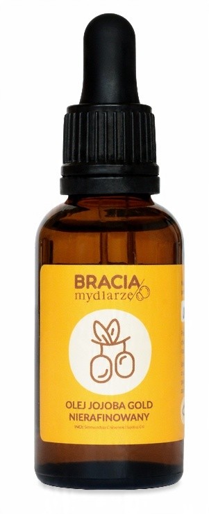 Olej jojoba nierafinowany | 30 ml | twarz, włosy, ciało | Bracia Mydlarze