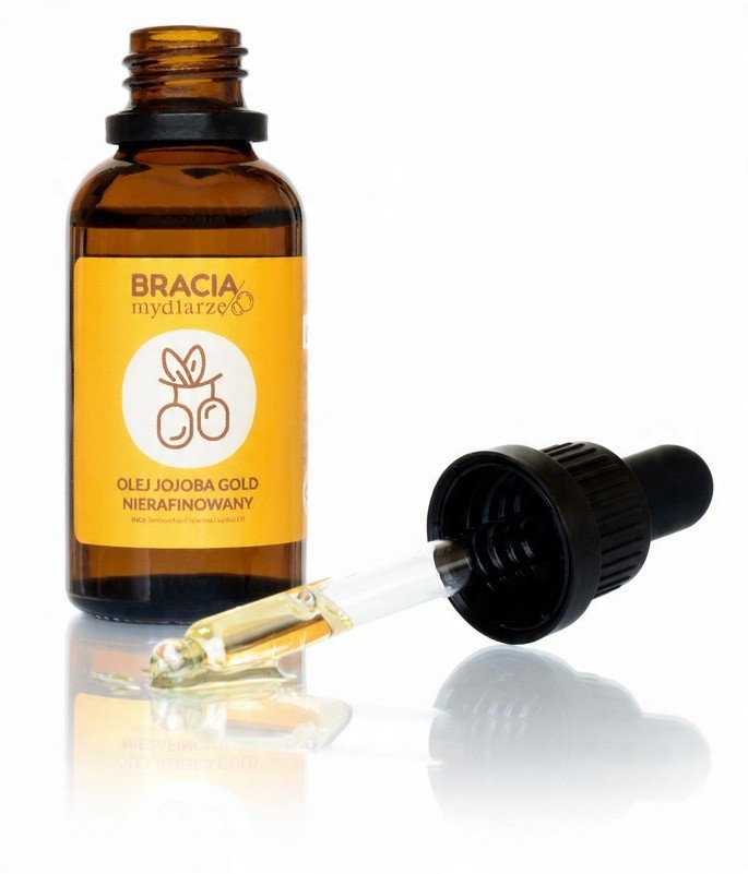 Olej jojoba nierafinowany | 30 ml | twarz, włosy, ciało | Bracia Mydlarze